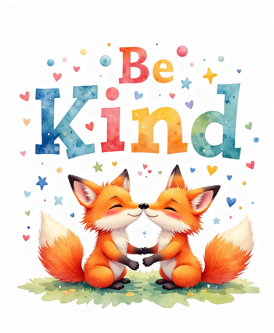 Be Kind – Kids & Nursery Digital Wall Art (4 Unique Designs, 4:5 & 2:3 Ratios)