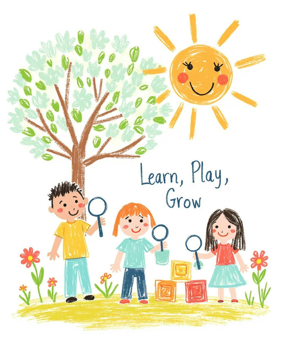 Learn, Play, Grow – Kids & Nursery Digital Wall Art (4:5 & 2:3 Ratios)