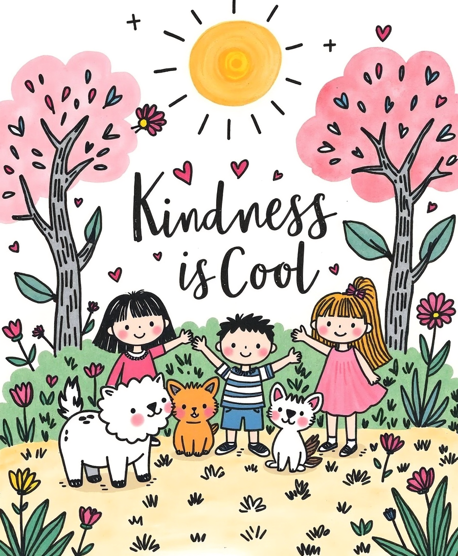 Kindness is Cool – Kids & Nursery Wall Art | Digital Download