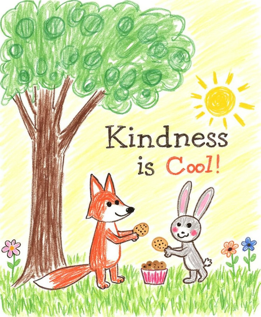 Kindness is Cool – Kids & Nursery Wall Art | Digital Download