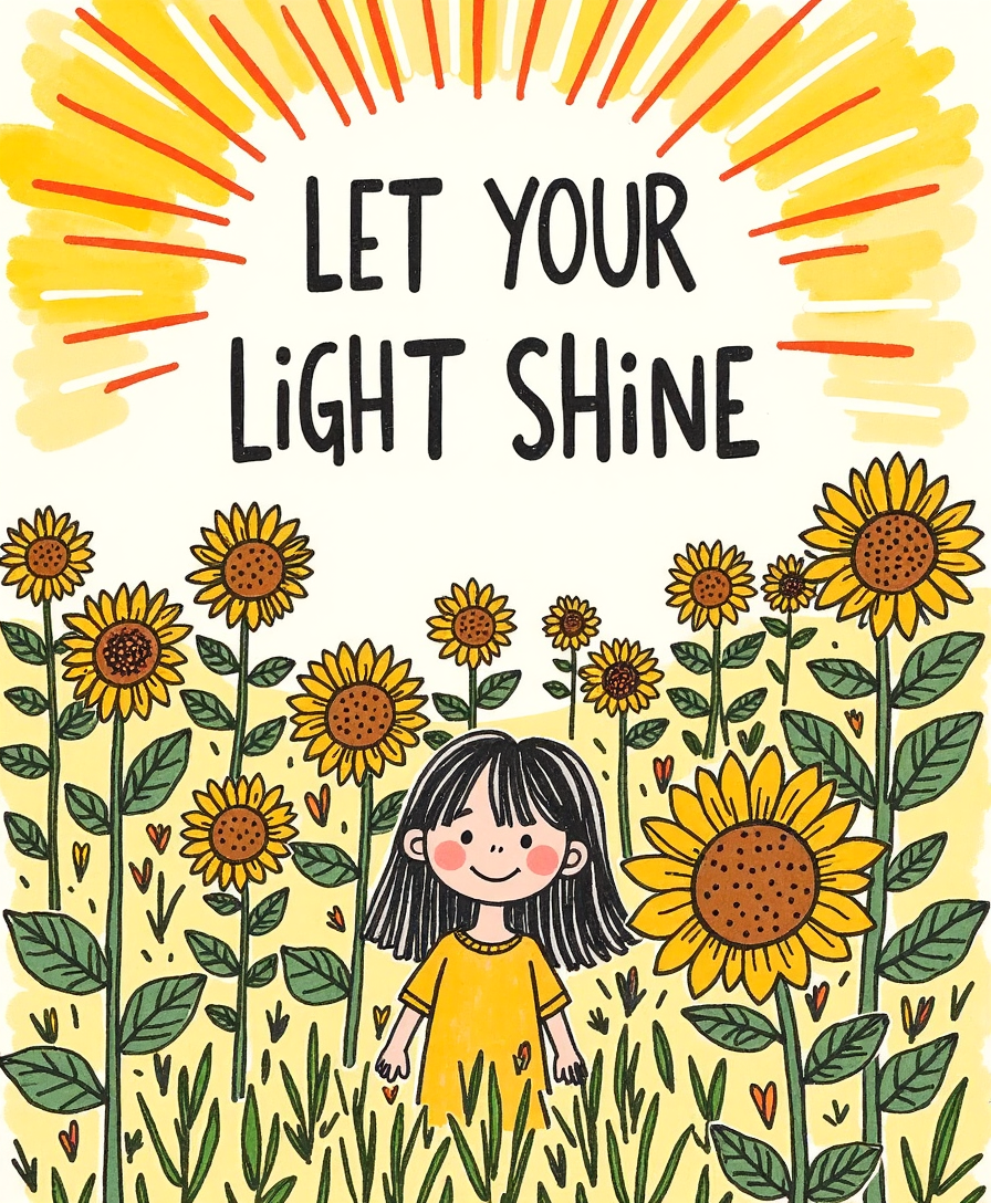 Let Your Light Shine – Kids & Nursery Wall Art | Digital Download