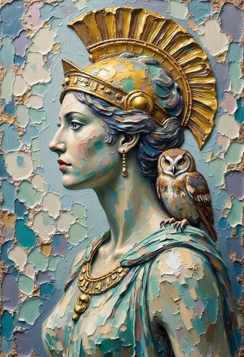 Athena – Goddess of wisdom, strategy, and crafts | Greek Mythology Digital Wall Art