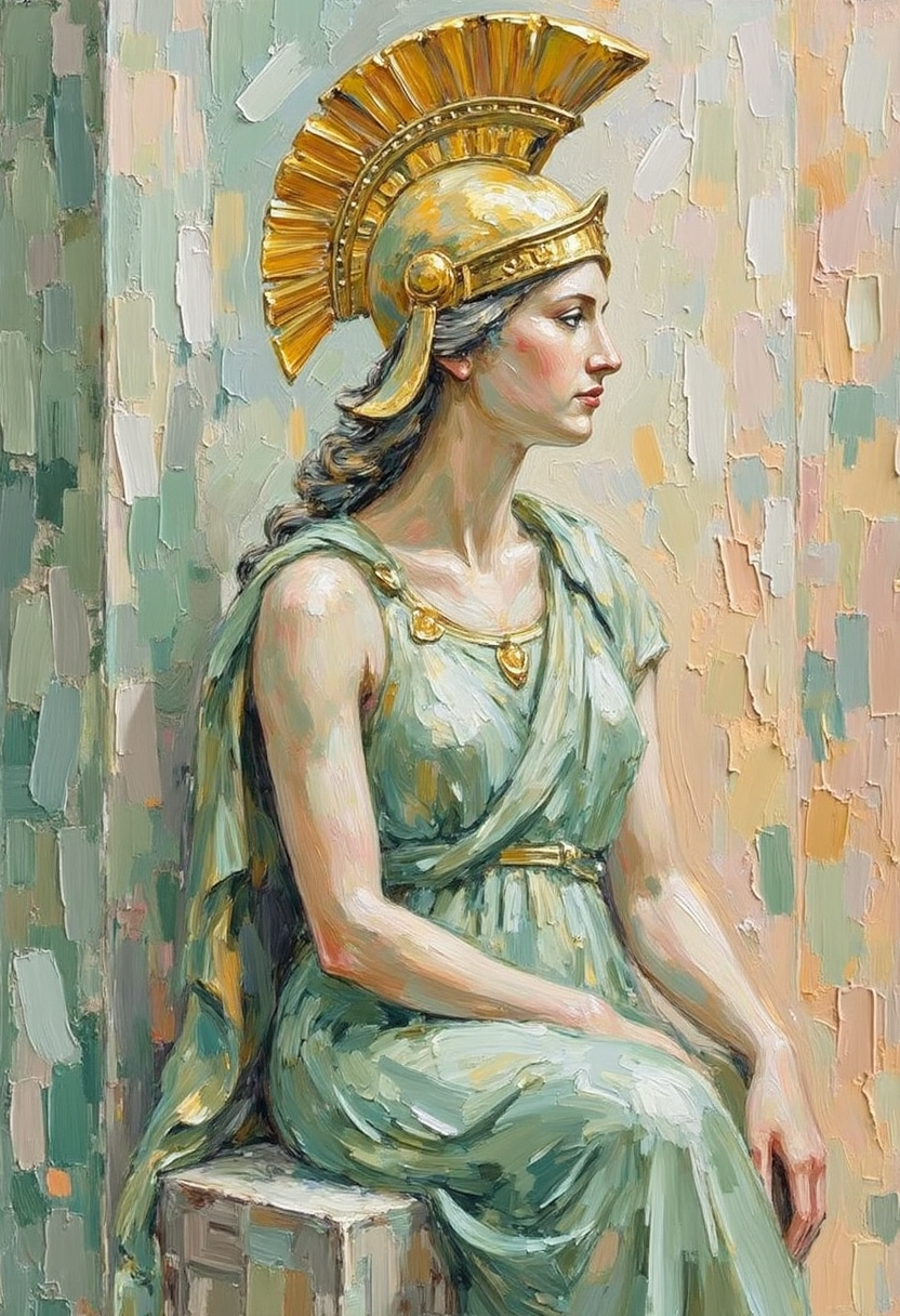 Athena – Goddess of wisdom, strategy, and crafts | Greek Mythology Digital Wall Art