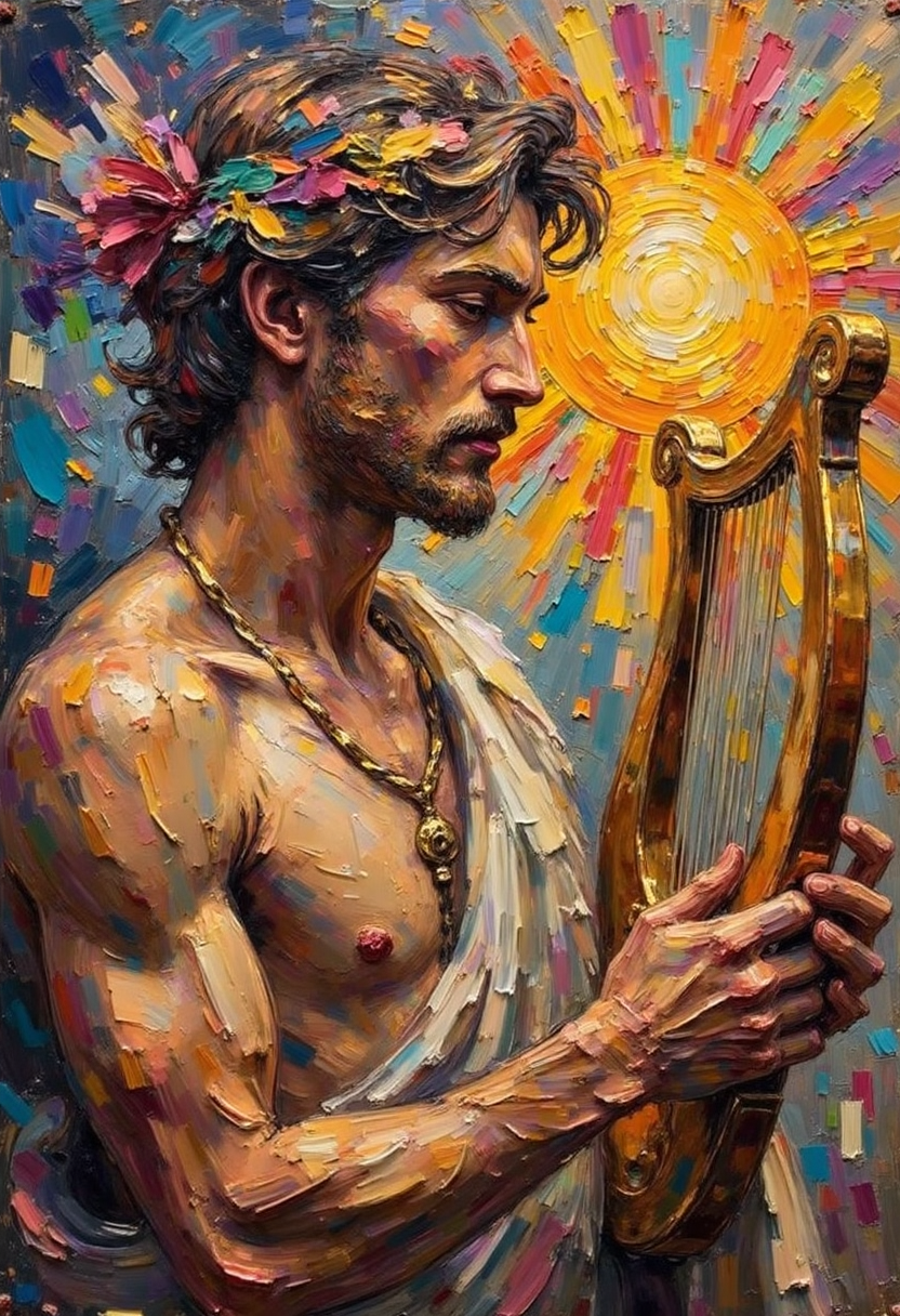 Apollo – God of the sun, music, poetry, and prophecy | Greek Mythology Digital Wall Art