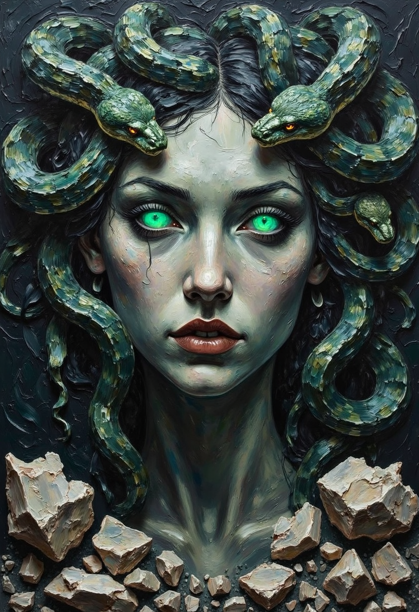 Medusa - Snake-haired monsters | Greek Mythology Digital Wall Art
