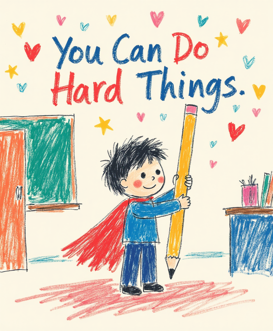 You Can Do Hard Things – Printable Kids Wall Art (Set of 4 Digital Files)