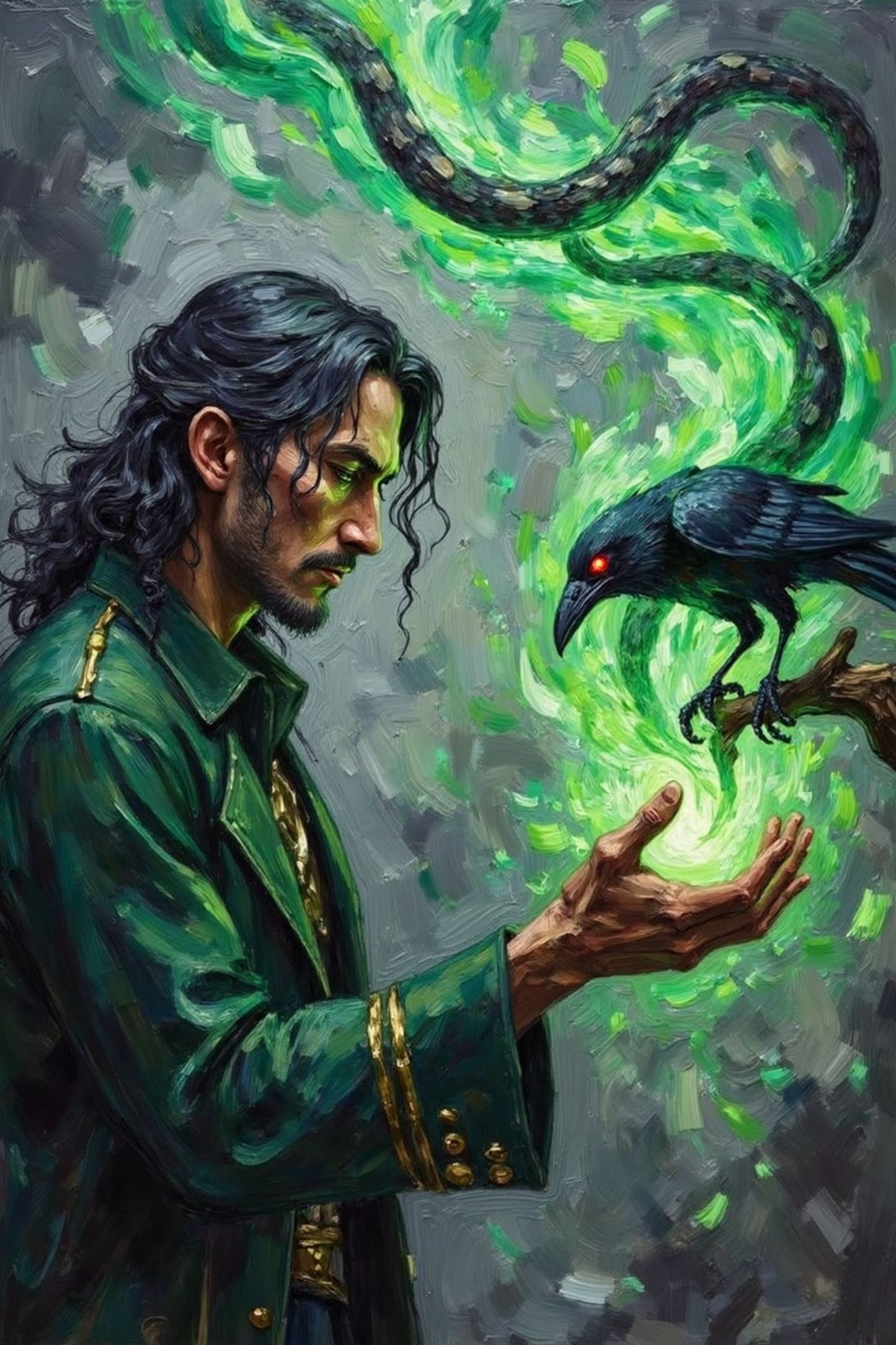 Loki - Trickster god of mischief, chaos, and shapeshifting | Norse Mythology Digital Wall Art
