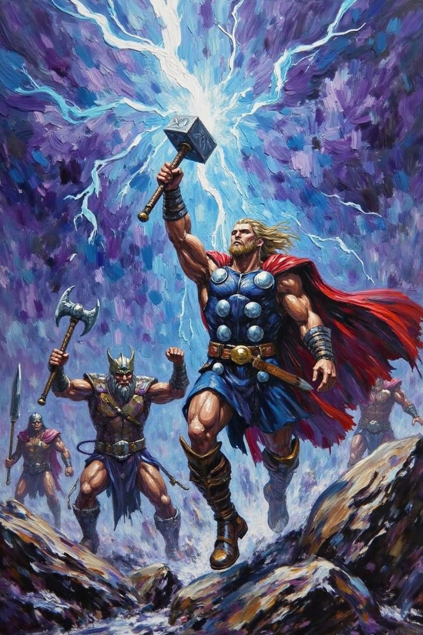 Thor - God of thunder, storms, and protection | Norse Mythology Digital Wall Art