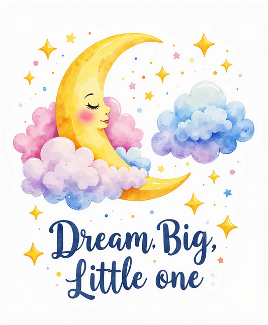 Dream Big, Little One – Kids Room Digital Wall Art (4 Designs, 4:5 & 2:3 Ratios)