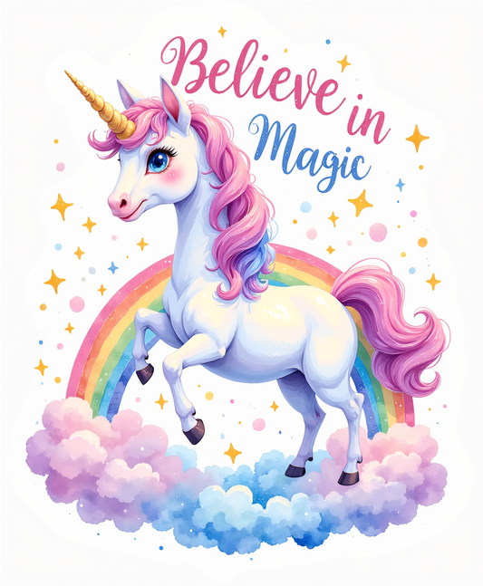 Believe in Magic – Kids Wall Art Printable (Set of 4, 4:5 & 2:3 Ratios)