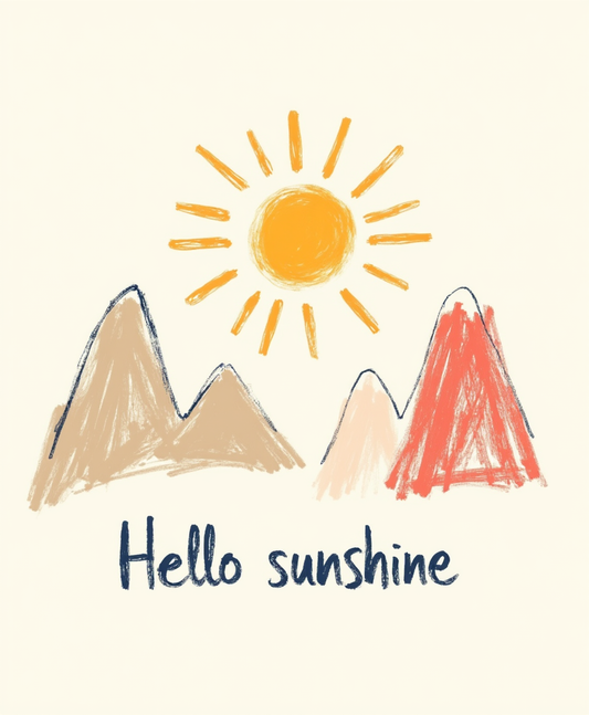 Hello Sunshine – Digital Wall Art for Kids & Nursery (4:5 & 2:3 Ratios)