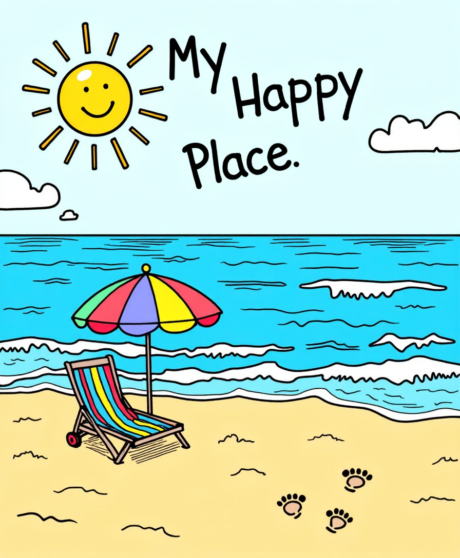 My Happy Place – Digital Wall Art for Kids & Nursery (4:5 & 2:3 Ratios)