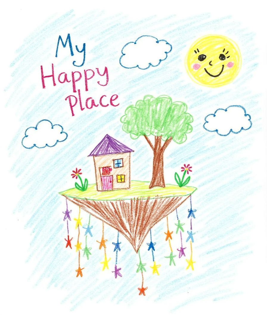 My Happy Place – Digital Wall Art for Kids & Nursery (4:5 & 2:3 Ratios)