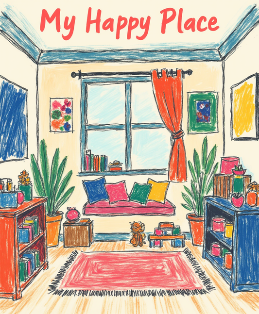 My Happy Place – Digital Wall Art for Kids & Nursery (4:5 & 2:3 Ratios)