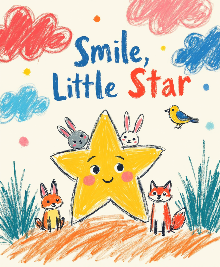 Smile, Little Star – Kids & Nursery Digital Wall Art (4:5 & 2:3 Ratios)