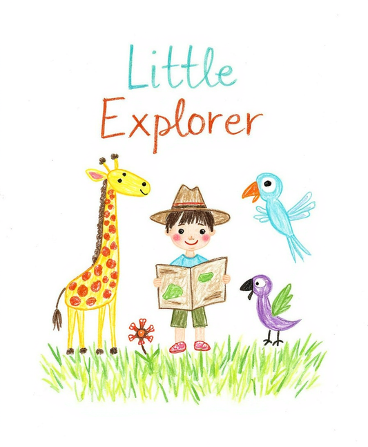 Little Explorer – Kids & Nursery Digital Wall Art