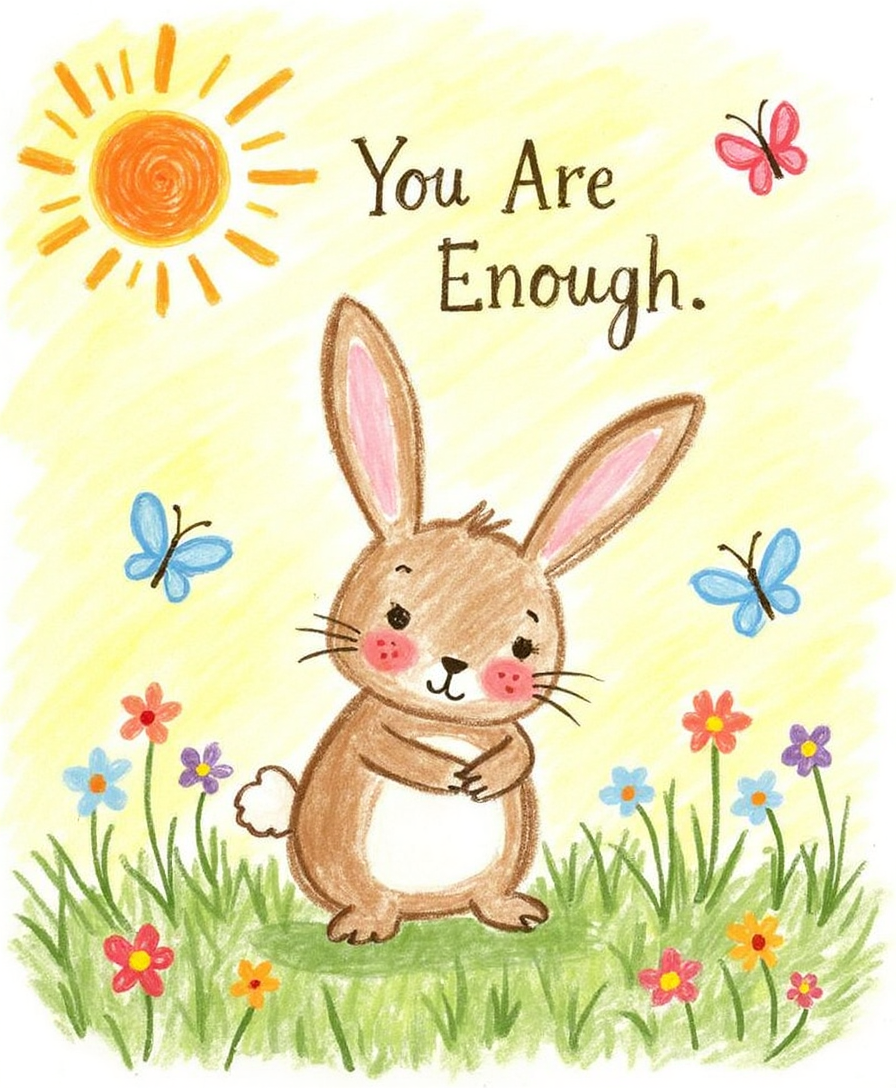You Are Enough – Kids & Nursery Wall Art | Digital Download