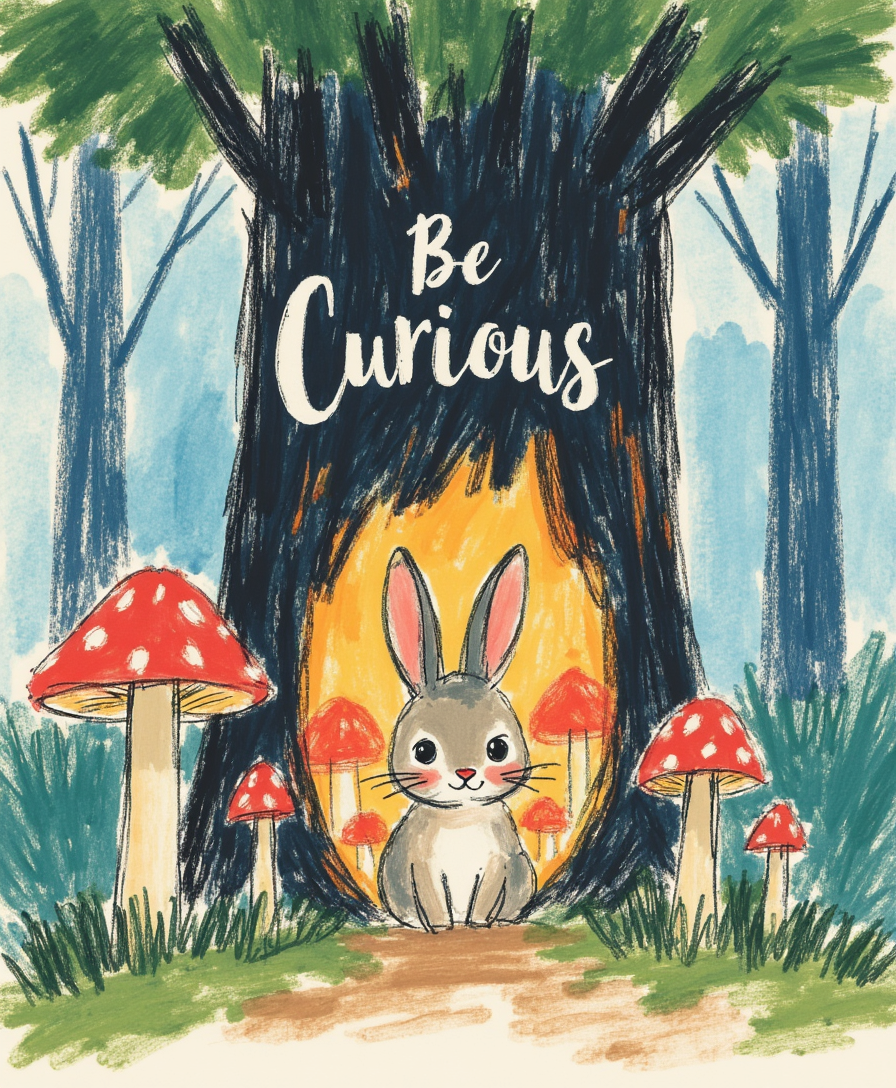 Be Curious – Kids & Nursery Digital Wall Art