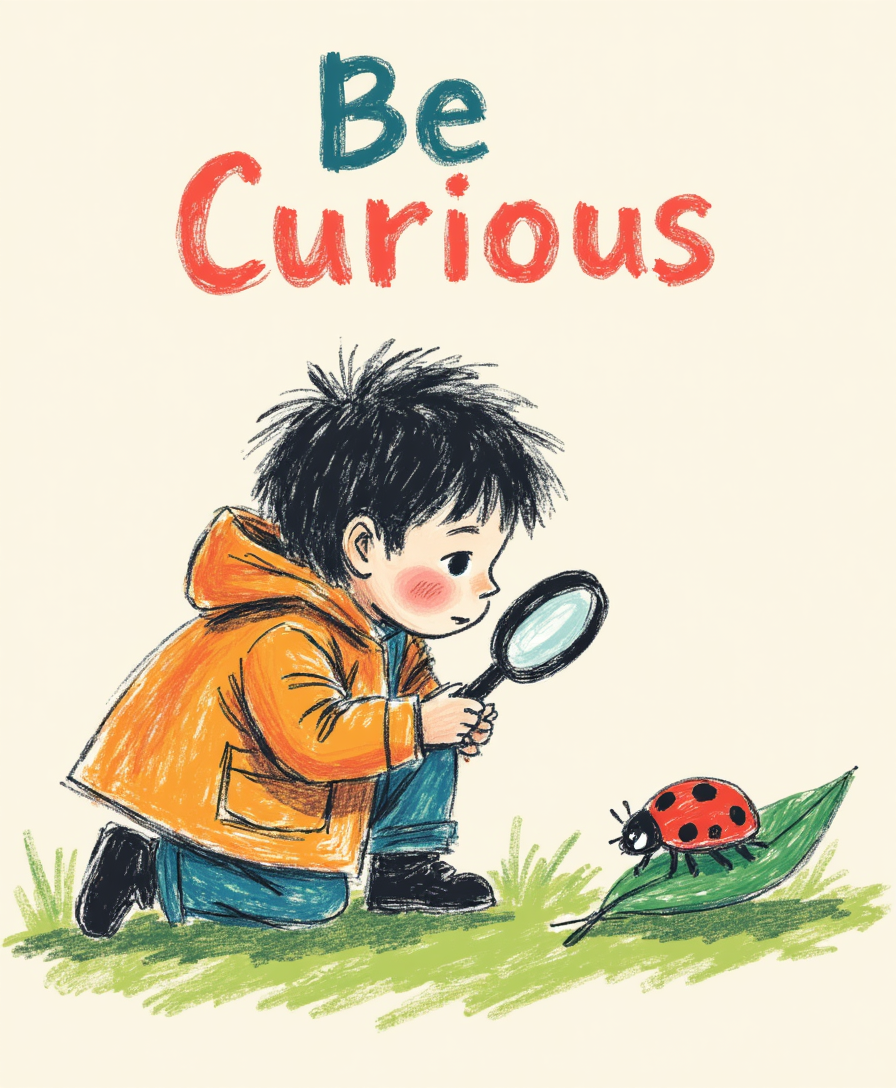 Be Curious – Kids & Nursery Digital Wall Art