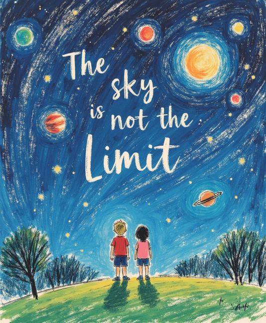 The Sky is Not the Limit – Inspirational Kids & Nursery Wall Art