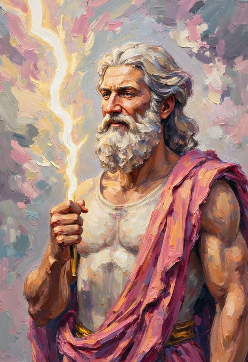 Zeus – King of the gods, ruler of the sky and thunder | Greek Mythology Digital Wall Art