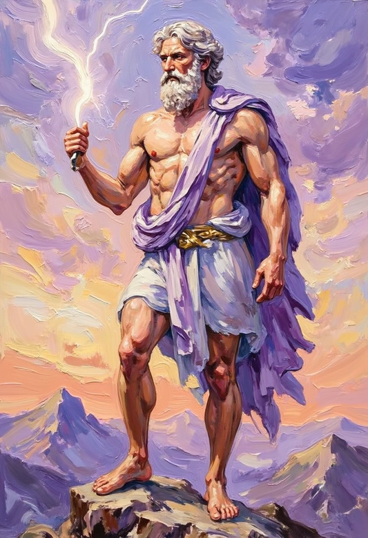 Zeus – King of the gods, ruler of the sky and thunder | Greek Mythology Digital Wall Art