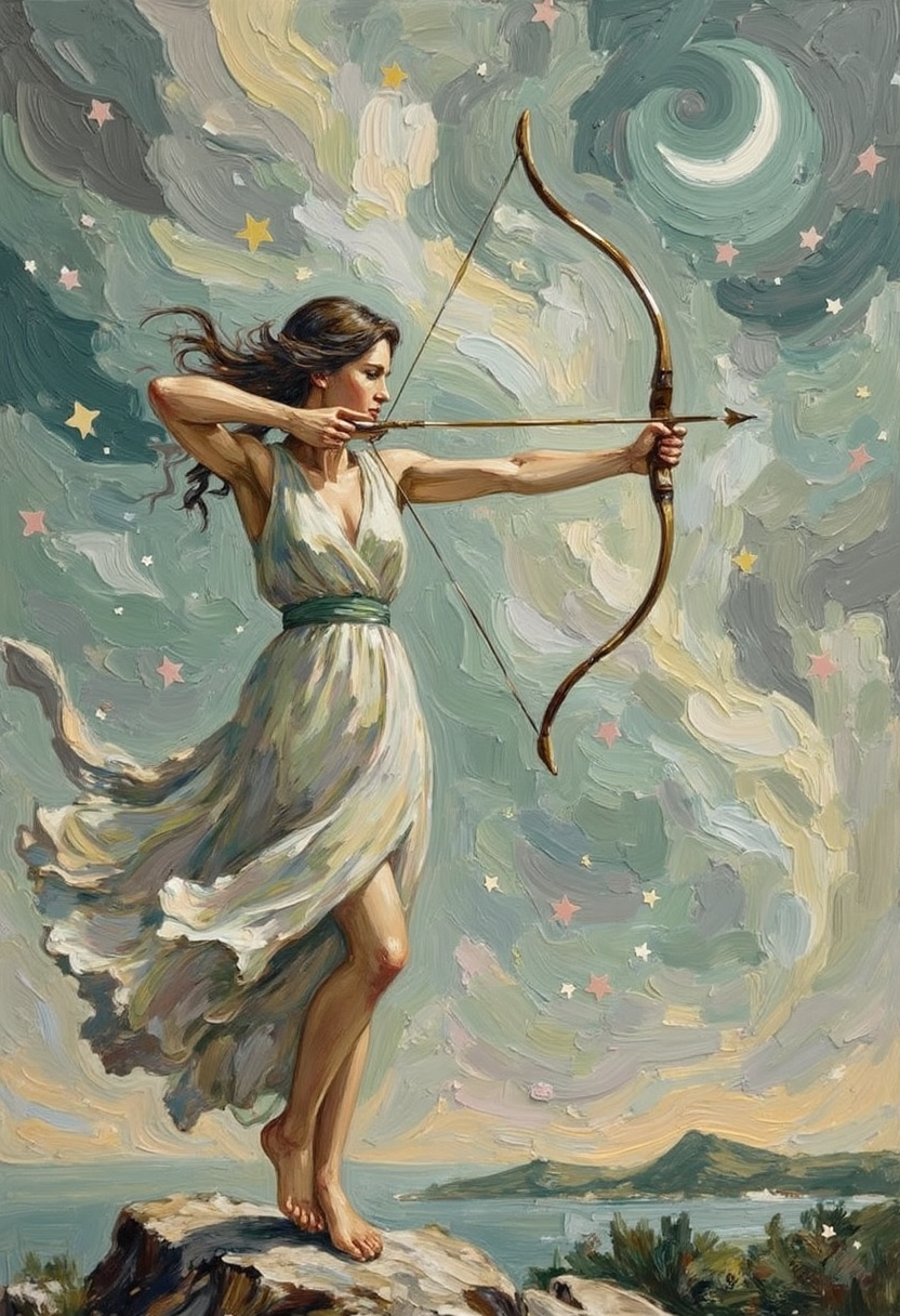 Artemis – Goddess of the moon, hunting, and protector of young women | Greek Mythology Digital Wall Art