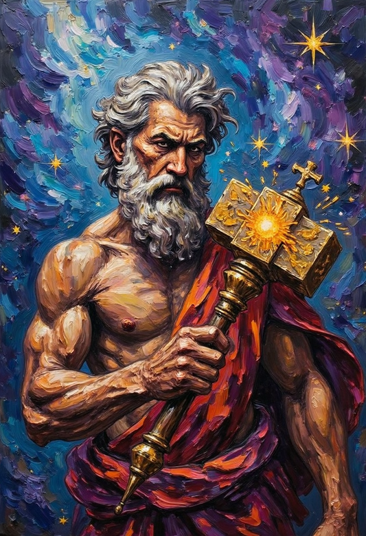 Hephaestus – God of fire & craftsmanship | Greek Mythology Digital Wall Art