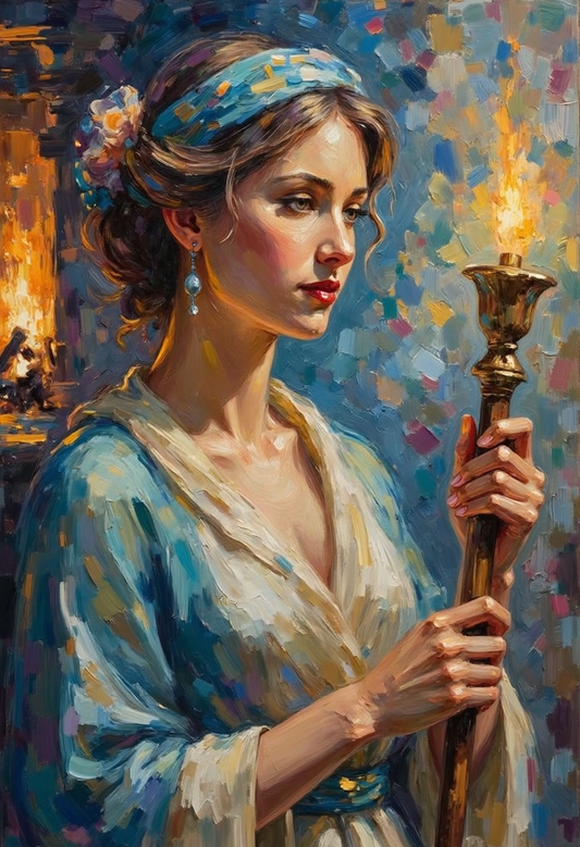 Hestia – Goddess of hearth and home | Greek Mythology Digital Wall Art