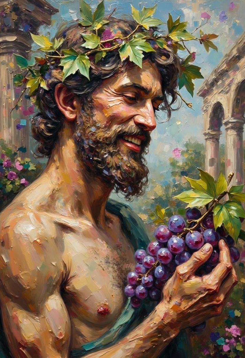 Dionysus – God of wine, theater, and festivity | Greek Mythology Digital Wall Art
