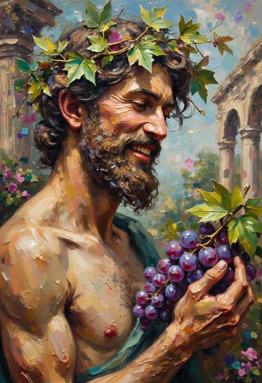 Dionysus – God of wine, theater, and festivity | Greek Mythology Digital Wall Art