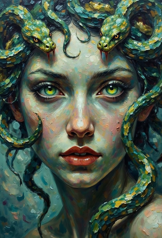 Medusa - Snake-haired monsters | Greek Mythology Digital Wall Art