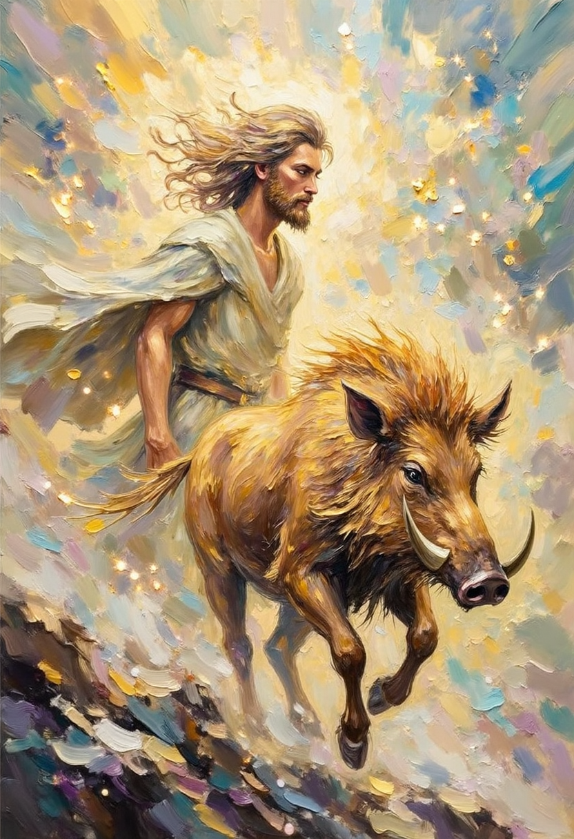 Freyr – God of fertility, prosperity, harvest, and peace | Norse Mythology Digital Wall Art