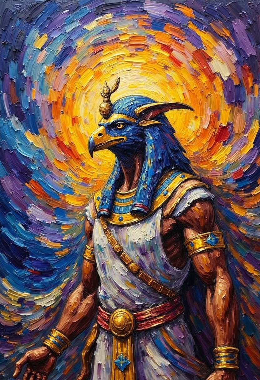 Ra – The sun god, supreme creator, ruler of the heavens | Egyptian Mythology Digital Wall Art