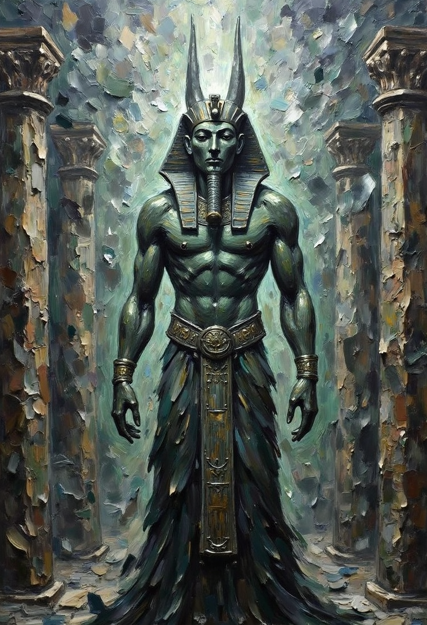 Osiris – God of the afterlife, resurrection, and fertility | Egyptian Mythology Digital Wall Art
