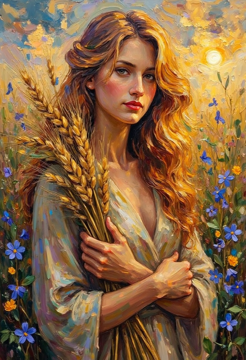 Demeter – Goddes of agriculture and harvest | Greek Mythology Digital Wall Art