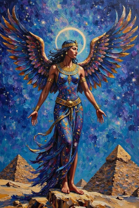 Isis – Goddess of magic, motherhood, and healing | Egyptian Mythology Digital Wall Art