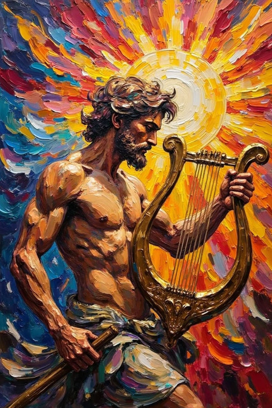 Apollo – God of the sun, music, poetry, and prophecy | Greek Mythology Digital Wall Art