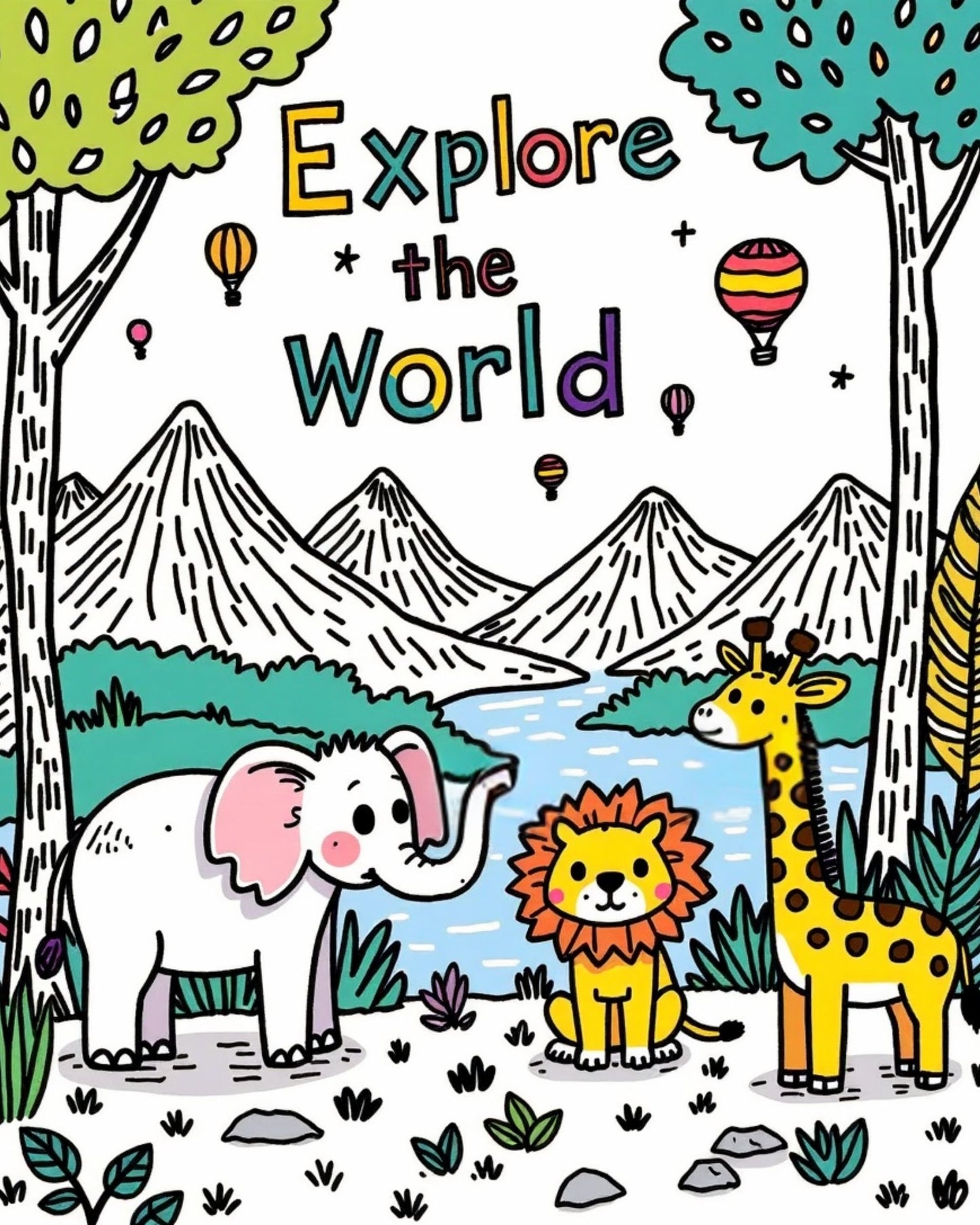 Explore the World – Digital Wall Art for Kids & Nursery | Printable Art (4:5 & 2:3 Ratios)