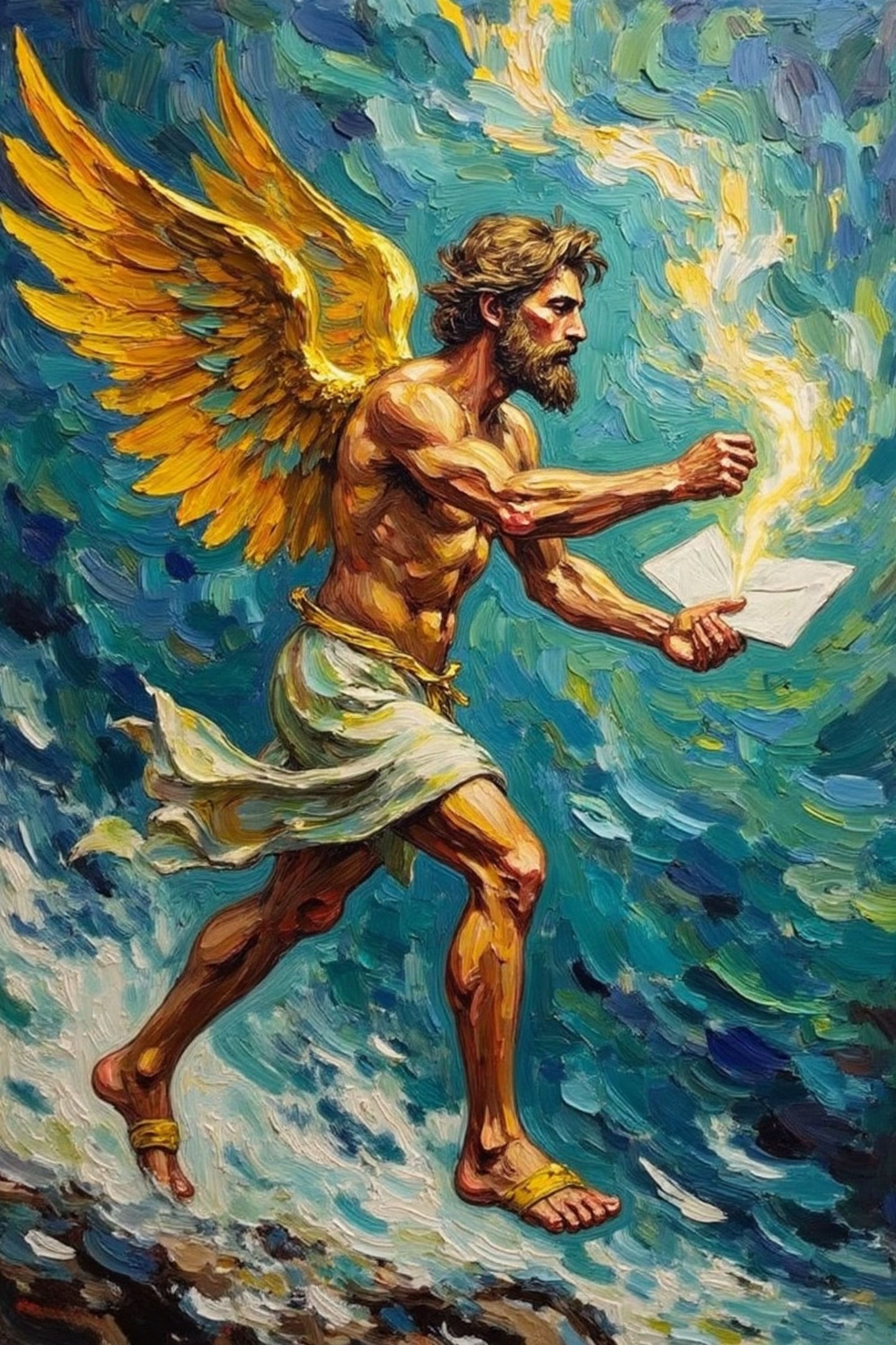 Hermes – Messenger god, god of trade and travelers | Greek Mythology Digital Wall Art