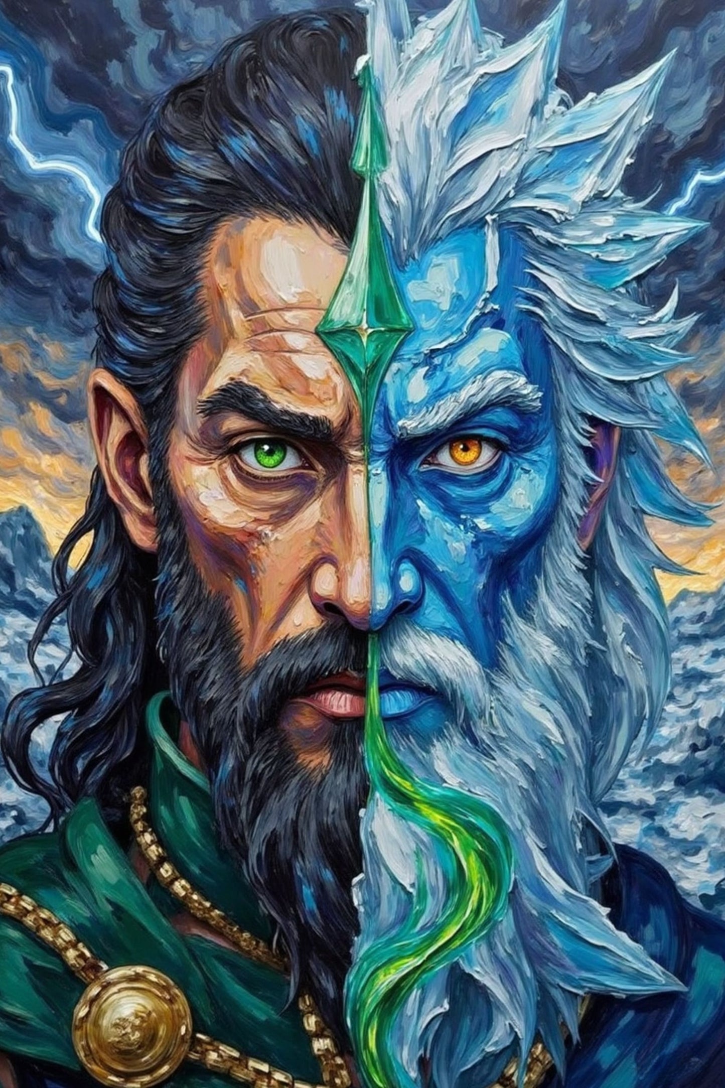 Loki - Trickster god of mischief, chaos, and shapeshifting | Norse Mythology Digital Wall Art